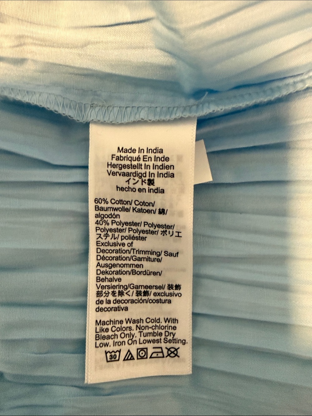 NWOT J. Crew Light Blue & Red Catania Crinkled Maxi Dress, size XL - Picture 6 of 7